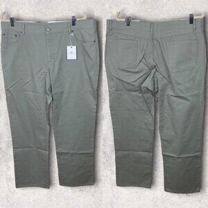 NWT Peter Manning Lightweight Chino Dress Pants Grey Size 38 by 30 New With Tags